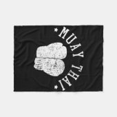 Muay Thai Kickboxing Mixed Martial Arts _1  Fleece Deken (Voorkant (Horizontaal))