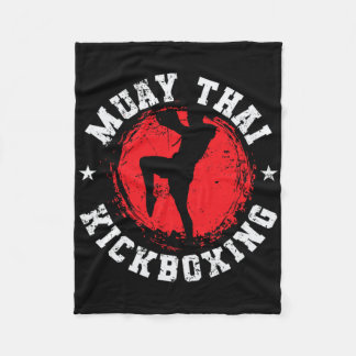 Muay Thai Kickboxing Powerful Punches  Fleece Deken
