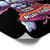 Muay Thai Koala Kickbokser Funny Poster (Hoek)