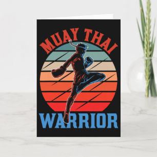 Muay Thai krijger Vechtkunst Hobby Boksen Vechters Kaart