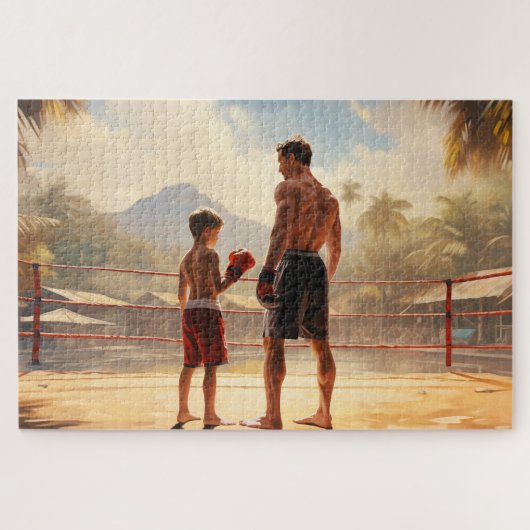 Muay Thai Legacy: Vader-Zoon Legpuzzel (Horizontaal)