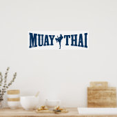 Muay Thai Logo Poster (Keuken)