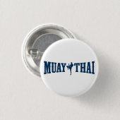 Muay Thai Logo Ronde Button 3,2 Cm (Voorkant /achterkant)