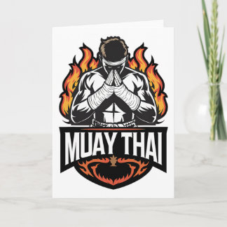 Muay Thai-logo - Thaise boksvechter Kaart