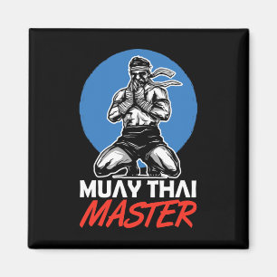 Muay Thai Master Hobby Vechtkunst Bokser Magneet