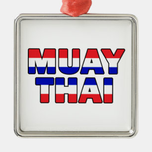 Muay Thai Metalen Ornament