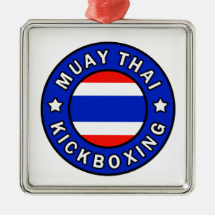 Muay Thai Metalen Ornament