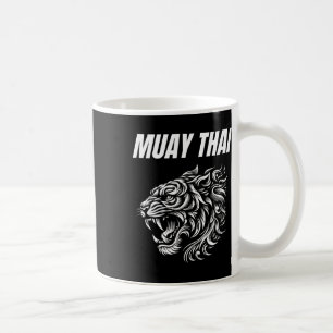 Muay Thai Mma Gevecht Tattoo Tijger Brul Kickbokse Koffiemok