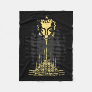 Muay Thai Piramide Boeddha Tattoo Kickboksen Cultu Fleece Deken