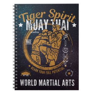 Muay Thai Spiral Notitieboek - Tiger Spirit
