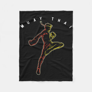 Muay Thai sportvechter Mma Thailand boksen Marti Fleece Deken
