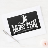 Muay Thai-Stickers Rechthoekige Sticker (Envelop)