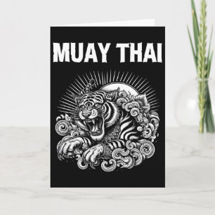 Muay Thai Taal Tattoo Tijger Brul Kickboksen Th Kaart