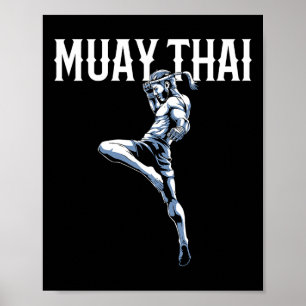 Muay Thai - Thai Boxing en Kickboxing Poster