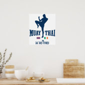 Muay Thai Thailand Ierland Poster (Keuken)