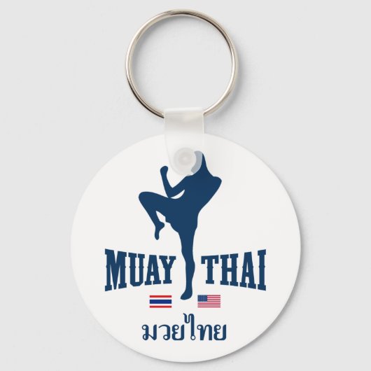 Muay Thai Thailand USA Sleutelhanger (Voorkant)