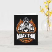 Muay Thai -  Thaise bokser Kaart (Gele Bloem)