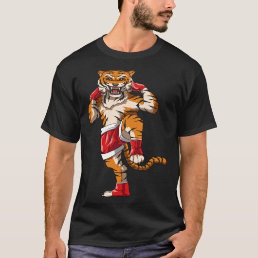 Muay Thai Tiger Fighter T-shirt (Voorkant)