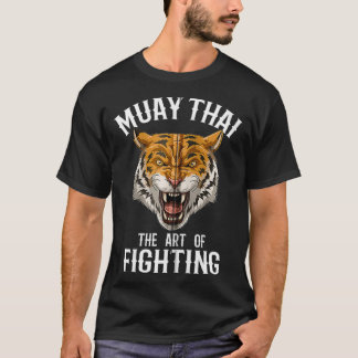Muay Thai Tiger Kunst voor de strijd tegen het zwa T-shirt