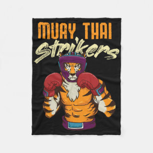 Muay Thai Tiger Thai Boksen Thailand Kickboksen 1 Fleece Deken