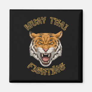 Muay Thai Tiger - Thais Boksen en Kickbokscadeau Magneet