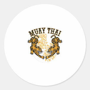 Muay Thai Tigers Ronde Sticker