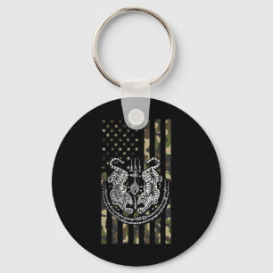 Muay Thai Tijger Mma Straatgevecht Muay Thai Kickb Sleutelhanger