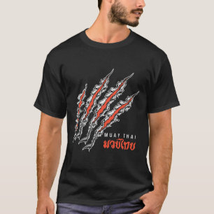 Muay Thai Tijgerklauw Mma Street Fight Kickboksen T-shirt