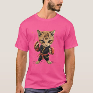 Muay Thai-vechter Cat over Muay Thai T-shirt