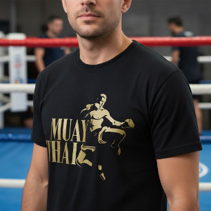 Muay Thai-vechter – Gouden Staking T-shirt