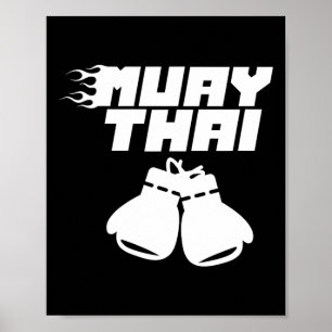Muay Thai vechtsport vechter Hob Poster
