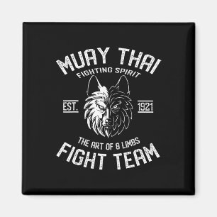 Muay Thai Wolf Fight Team - Nak Muay, Kickboksen G Magneet