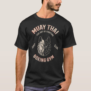 Muay Thai Wolf Mma vecht Thai Boxing T-shirt