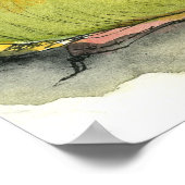 Mubarak ne partira pas affiches (Coin)