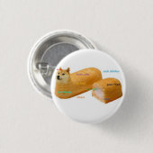 Much Cake DogeButton Ronde Button 3,2 Cm (Voorkant /achterkant)