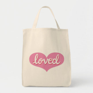 Much Loved - Roze liefde hart - Tote Bag