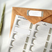 Mucha Aangepast retour adres label