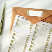 Mucha Aangepast retour adres label