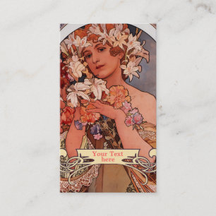 Mucha Art Nouveau - Cartes de visite Art déco