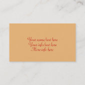 Mucha Art Nouveau - Cartes de visite Art déco (Dos)