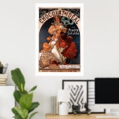 Mucha Art Nouveau Chocolate Poster (Thuiskantoor)