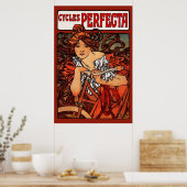 Mucha Art Nouveau Cycle Poster (Keuken)