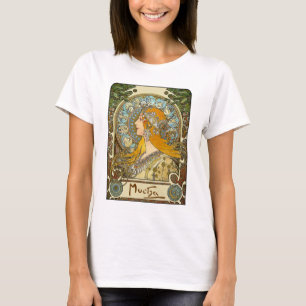 Mucha Art Nouveau T-Shirt - Zodiac - La Plume