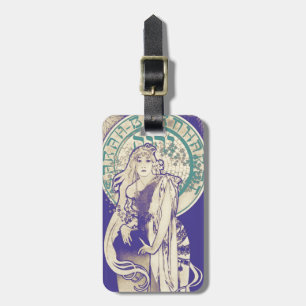 Mucha Art Nouveau Theater Woman Bernhardt Bagagelabel