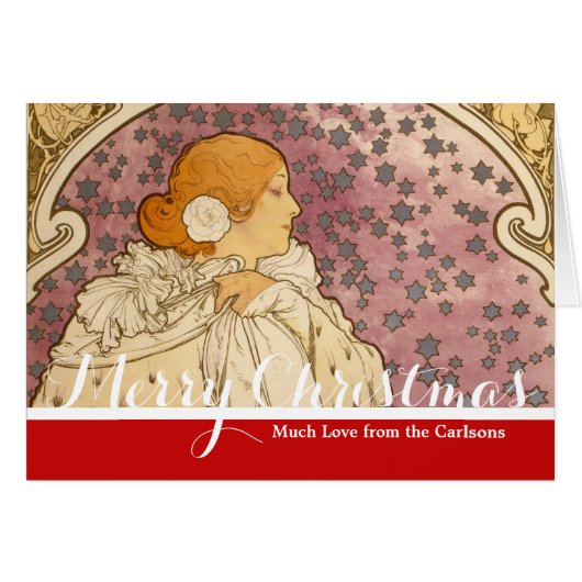 Mucha Art Nouveau Woman Beauty (Voorkant Horizontaal)