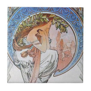 Mucha Art Tegeltje