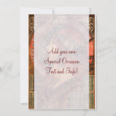 Mucha Art-uitnodigingen Kaart (Achterkant)