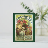 Mucha Beer Advertisement Briefkaart (Staand voorkant)