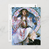 Mucha Briefkaart: Alphonse Mucha - Slavia Briefkaart (Voorkant / Achterkant)