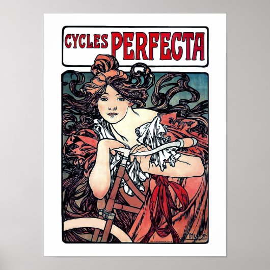 Mucha Cycles Perfecta Poster (Voorkant)